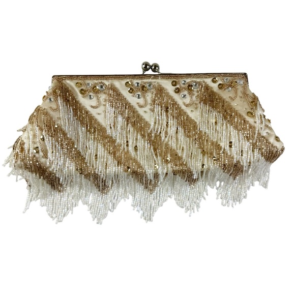 Bijou Bijou Beaded clutch Bag Wedding Special Occasion - Picture 5 of 12